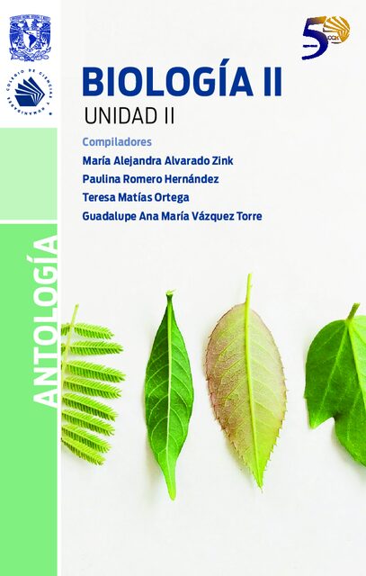 Portada de Biología II Unidad II