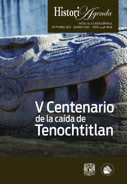 Portada de V Centenario de la caída de Tenochtitlan